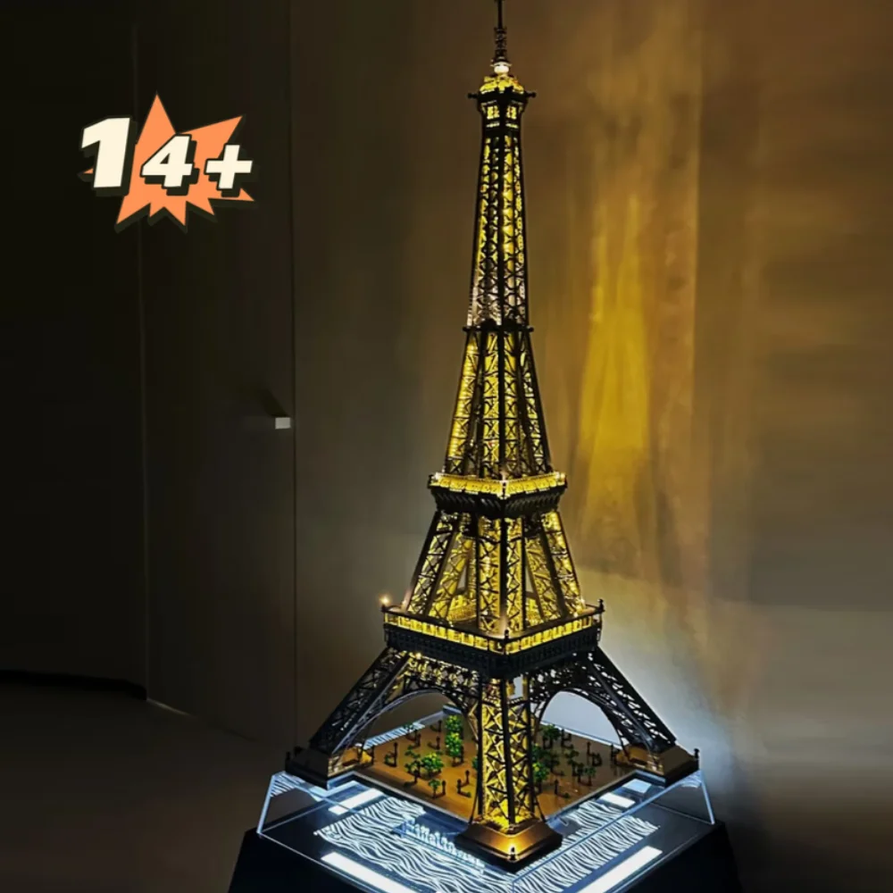 

Большая распродажа, комплект светодиодных фонарей, Эйфелева башня 10307, Париж, всемирно известная архитектура, городские строительные блоки, игрушечный свет (не строительные блоки)