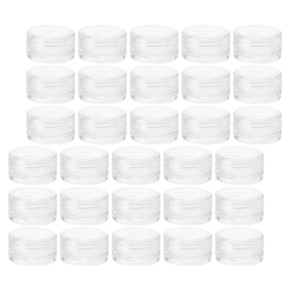 

55pcs Face Cream Jars Empty Containers Refillable Travel Storage Leakproof Lotion Pots for Skincare Ointment Lip Balm