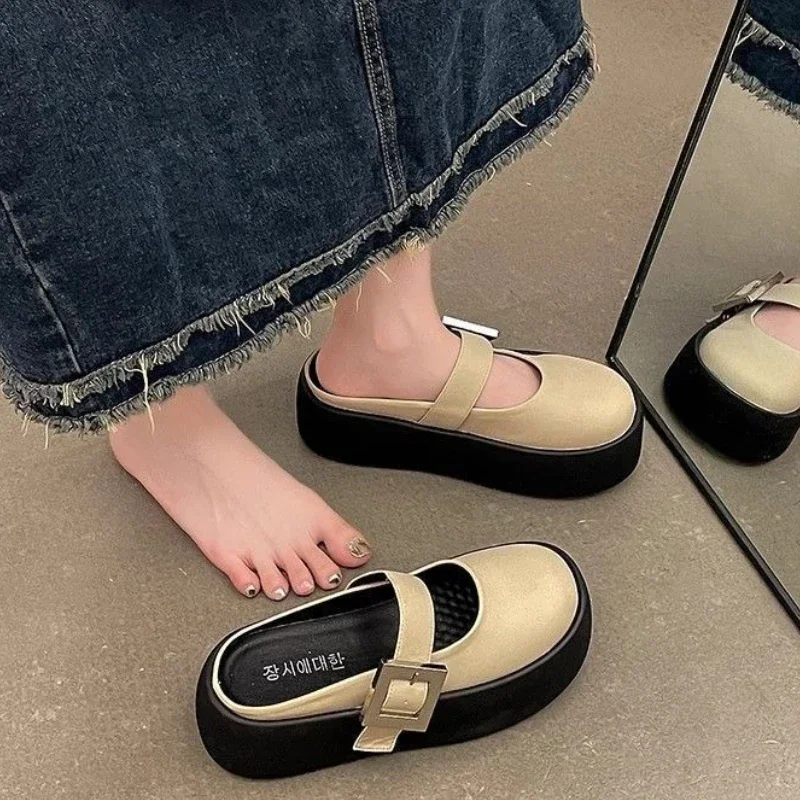 

Thick Shoes Breathable Women's Slippers and Ladies Sandals 2025 Trend New Style Original Slides Fashion H Sandal Wholesale Shoe