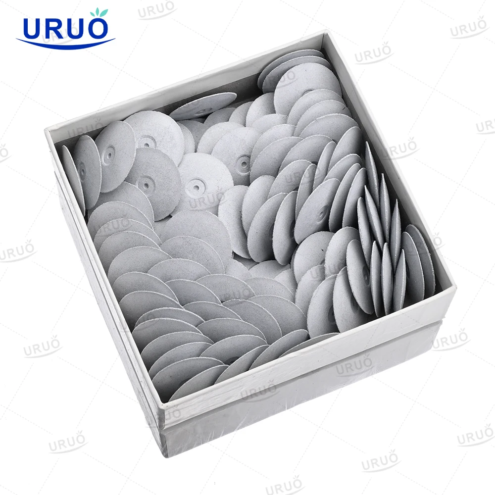 100PCS Dental Lab Silicon Rubber Wheels Points & Burs Polishing Diamond For Remove Porcelain Crowns Bridges Dental Lab Material