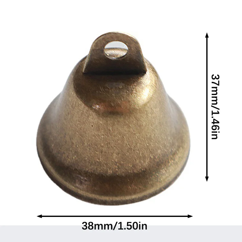 38mm ヴィンテージブロンズジングルベル 牛羊 風鈴作り フェスティバルパーティー 窓 ドア ペンダント 寺院 家庭装飾