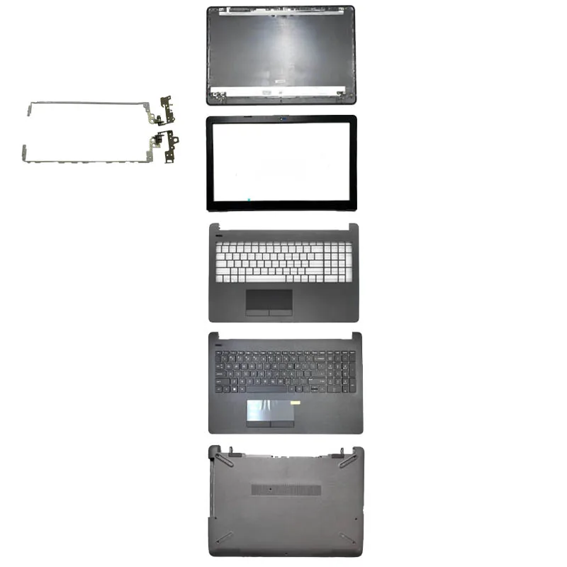 

NEW Laptop Case For HP 15-BS 15-BW 15-RA 15-RB 250 255 G6 TPN-C129 LCD Back Cover/Front Bezel/Palmrest/Bottom Case/Hinges Gray