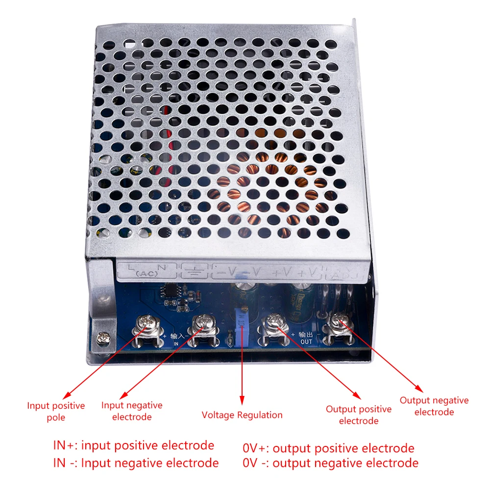 50A 1000W High Power Adjustable Step Down Power Supply Module DC 72V 60V 48V 36V to 21V 18V Special Converter for Electric Tools