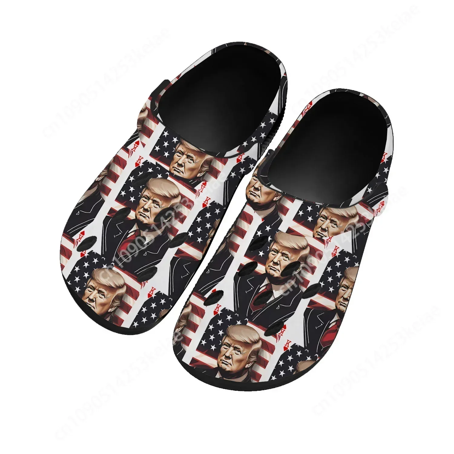 Trump 2024 Home Clogs Custom Water Shoes Never Surrender Mens Womens Teenager Shoe Garden Beach Hole Slippers