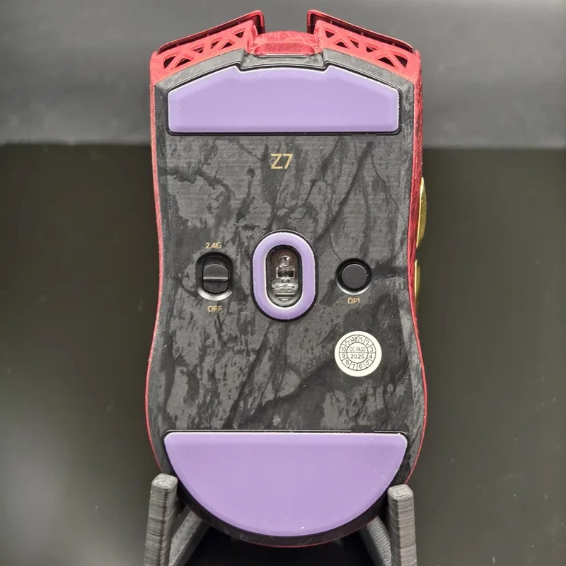 1 Set PTFE Anti-Collapse Arc-Edged Mouse Skate For EWEADN Z7 Similar To Obsidian Air Purple Haze Mouse Feet Glides
