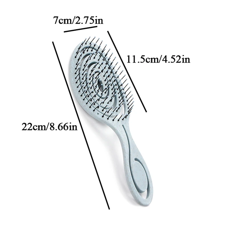 Relaxing Elastic Massage Comb Portable Hair Brush Hollow Hair Combs Scalp Massage Brush Salon Styling Tools Wet Dry Curly Hair