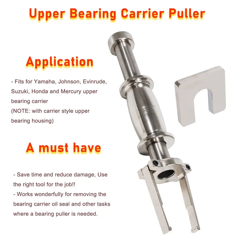 Upper & Lower Bearing Carrier Puller Outboard with Fuel Water Separator Wrench for Yamaha Johnson Evinrude Mercury Honda Boat