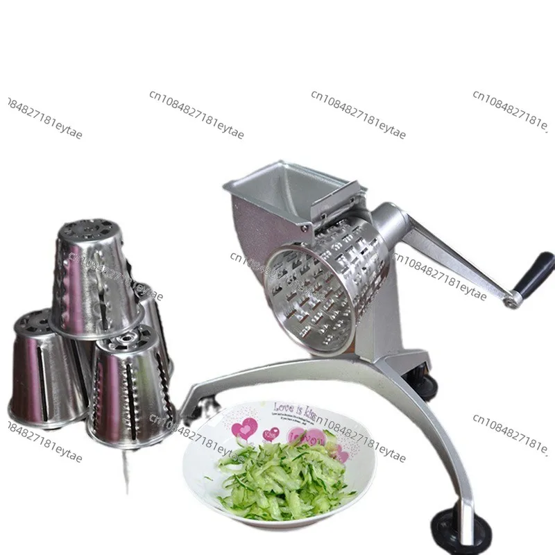Hand Crank Vegetable Cutter, Stainless Steel Strip Cutting Flower Cutting Kitchen Vegetable Cutting Tool