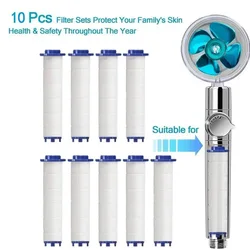 핸드 샤워 필터, 경수 교체 필터 10 개 세트, 염소 및 유해 물질 제거, 더 효과적으로