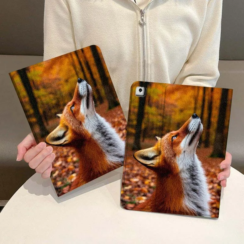 

Fox Dog Cute Art For iPad Pro Air Mini 2 3 4 5 6 7 7th 8th 9th 10th 11th 10.2 9.7 10.5 10.9 11 12.9 13 Tablet Case