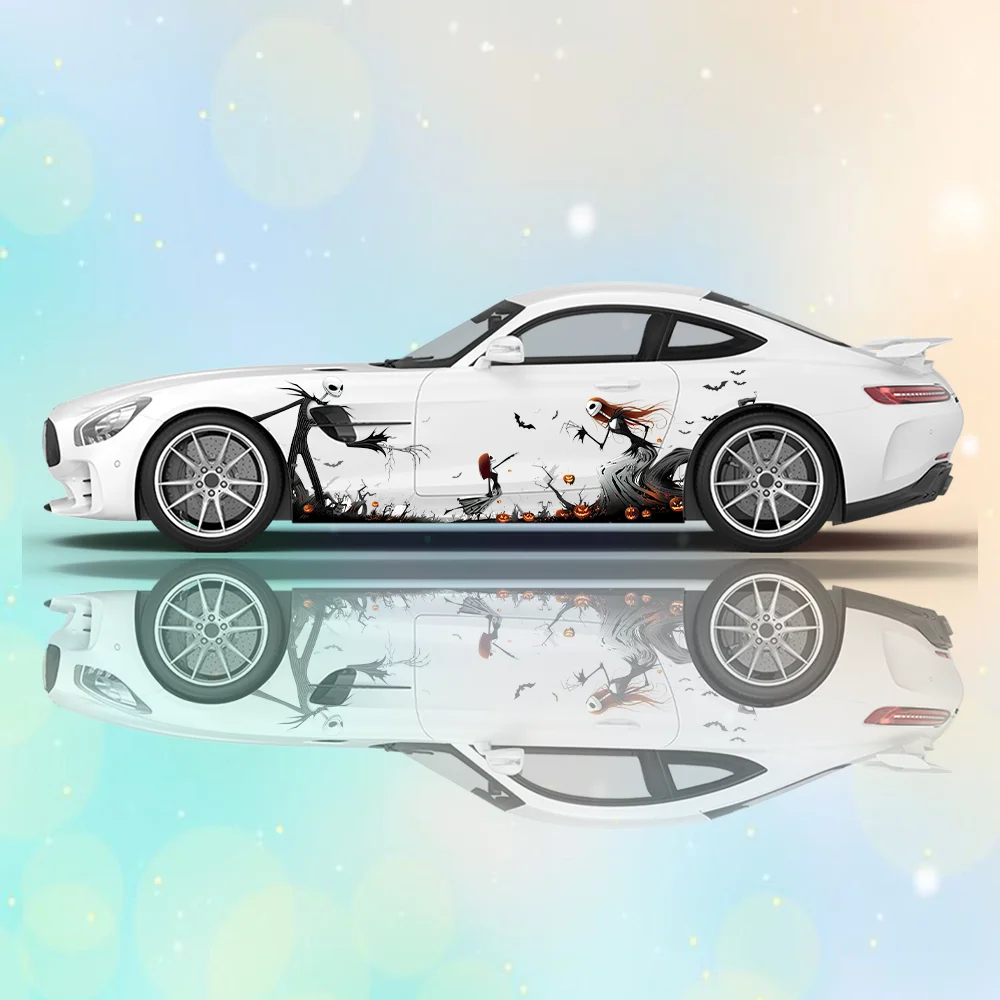 

Dark Skeleton and Women Dance Car Side Sticker Decor,PVC Waterproof Scratch Resistant Decal,Car Protection,Auto Accessories Gift