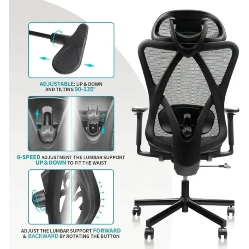 Chaise de jeu d'ordinateur chaises de bureau Chaise de salle de Pc fauteuil pivotant de poitrine fauteuil de Bureau Fauteuils Magalu magasin officiel Gamer