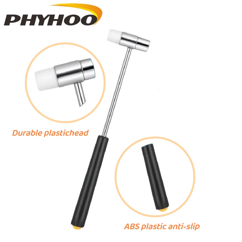 PHYHOO Dual Head Jewelry Hammer Mini Metal Head Mallet for Jewelry Making and Watch Tuning Leather Craft DIY Tool