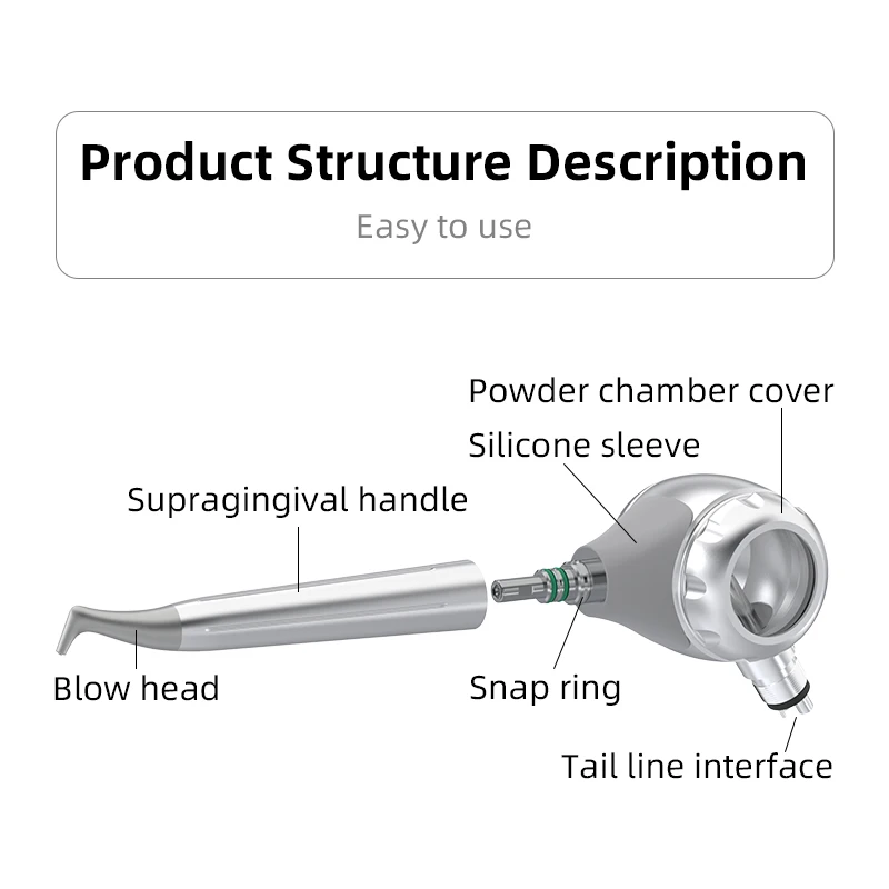 Dental Air Prophy Unit Zahnaufhellung/Reinigung Spary Jet Airflow Zahnmedizin Mundhygiene Sandstrahlgerät Poliermaschine – Detail 10