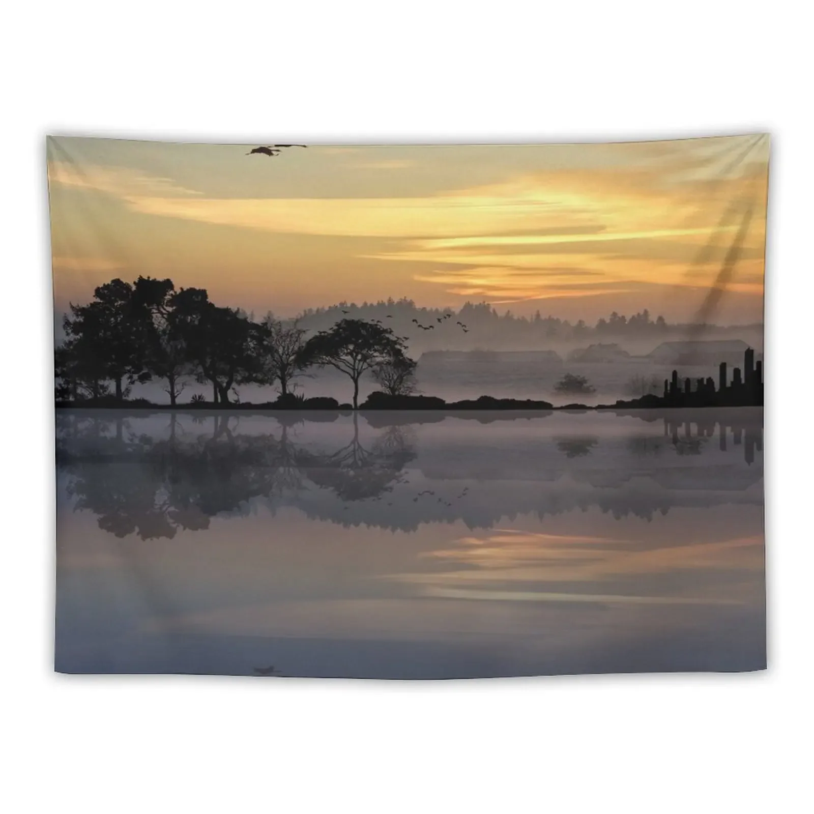 Nature Guitar Sunset Tapestry Decoration Wall Decoration Home Bedroom Organization And Decoration Tapestry