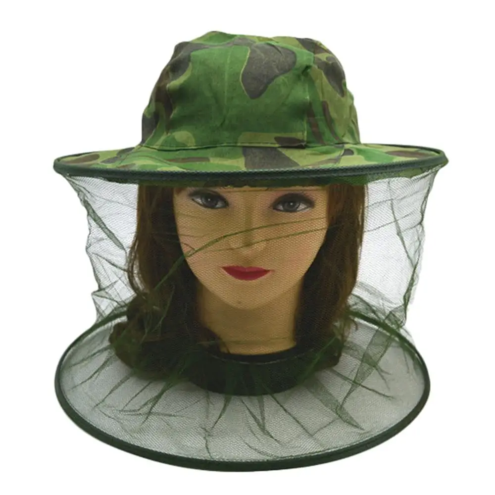 Net Mesh Face Protector Cap Insect Bee Mosquito Resistance Sun Fish Hat