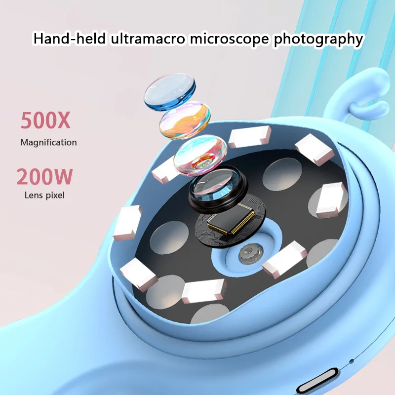 New Children's Handheld Microscope Popular Science Toys Educational Learning Magnifying Glass Special Extended Extra Features