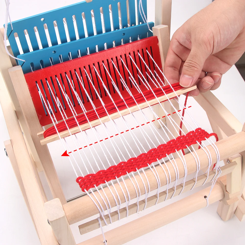 Loom Mini Spinning Knitting Machine Handmade DIY Making Children's Hand-woven Wooden Home Adult Student Educational Toys