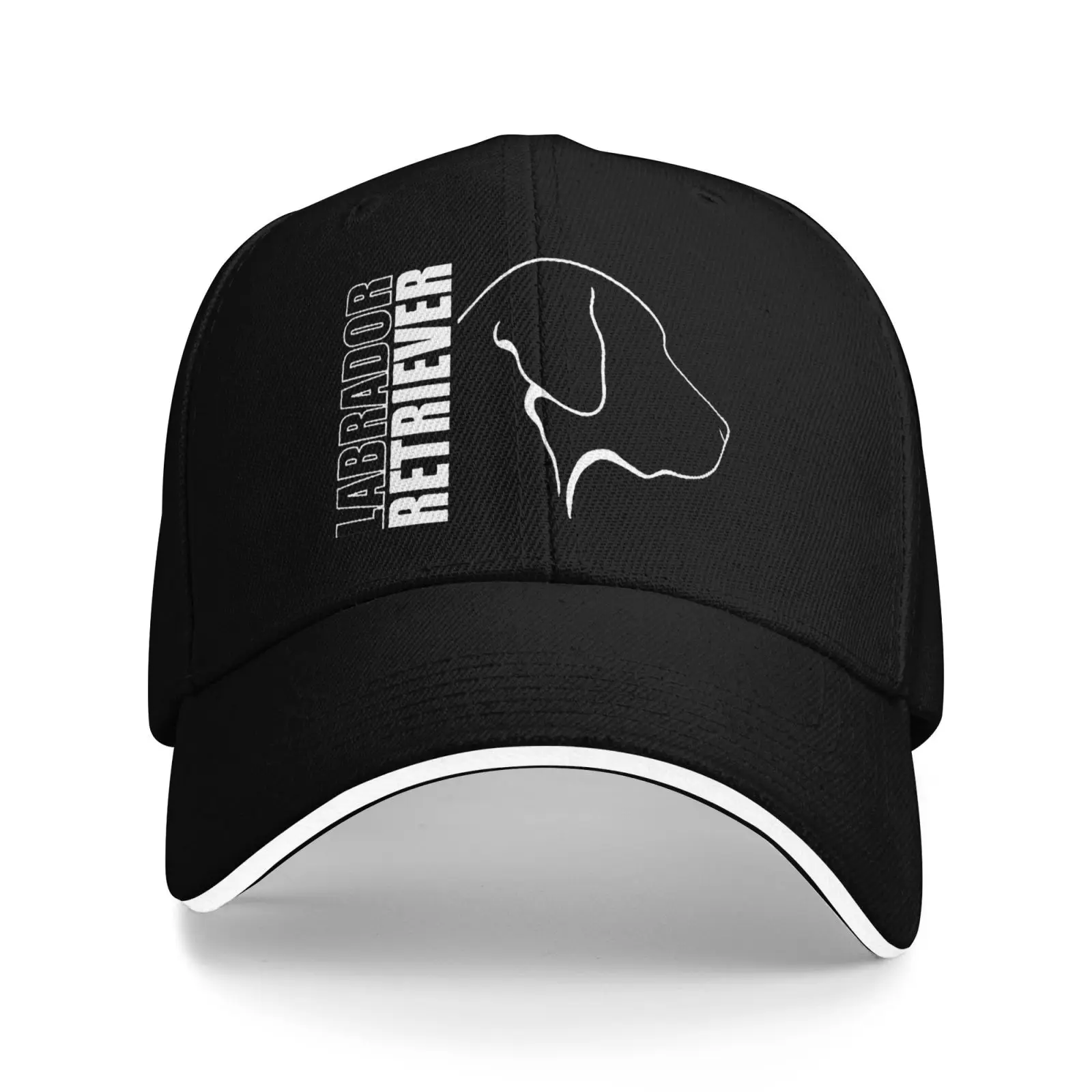 Labrador Retriever Dog Silhouette Graphic Baseball Cap Adjustable Cotton Unisex Outdoor Casual Sun Hat for Men Women