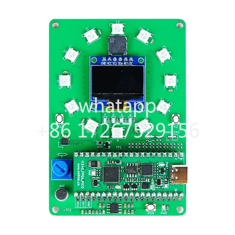 

ICE40UP5K Плата обучения FPGA Пересадка RISC-V, совместимая с программированием RPi PI-O HDL, электрические соревнования
