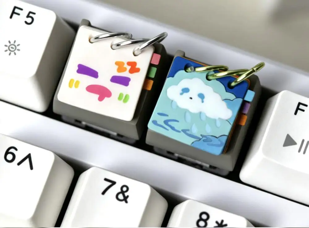 New ESC Key Caps Desk Calendar Cute Key Caps Custom Resin Keyboard Caps for Mechanical Keyboard Accessories Gifts MX Switches