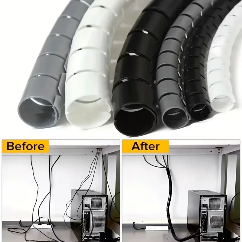 Cable conduit protective cover, wire and cable storage, computer, car cable harness organization, protective conduit cover tape
