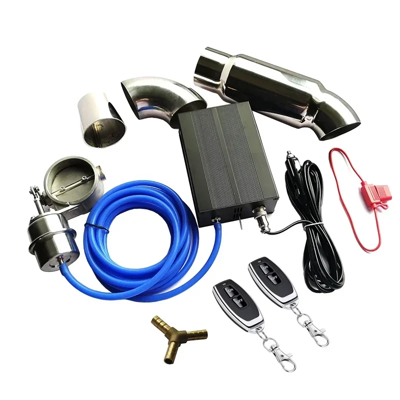 

Exhaust muffler with ac valve 2 inch 51mm electric valved exhaust muffler remote for Exhaust muffler valve