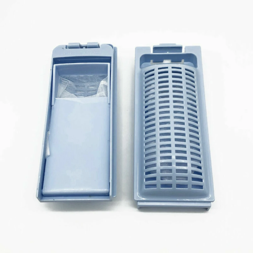2pcs Blue PVC Lint Filter Box For Haier Washing Machine HWT70AW1 HWT60AW1 HWMSP70 HWT80AW1 Part H0030810341 Laundry Hair Catcher