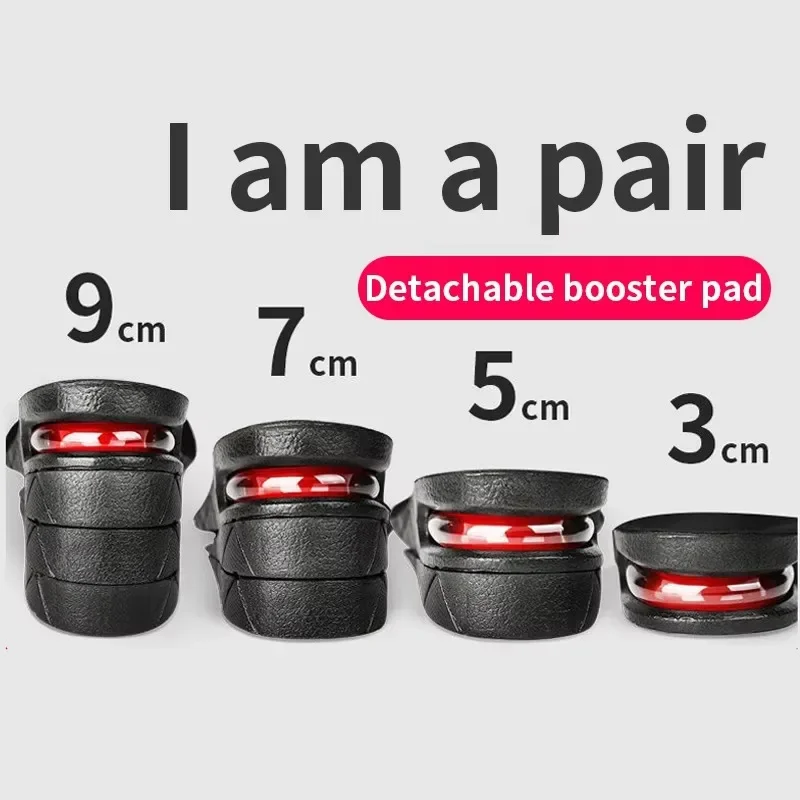 Height Increase Insole Adjustable Height Insole Height Increasing Shoe Inserts Air Cushion Shock Absorbing Shoe Pads 3/5/7/9cm