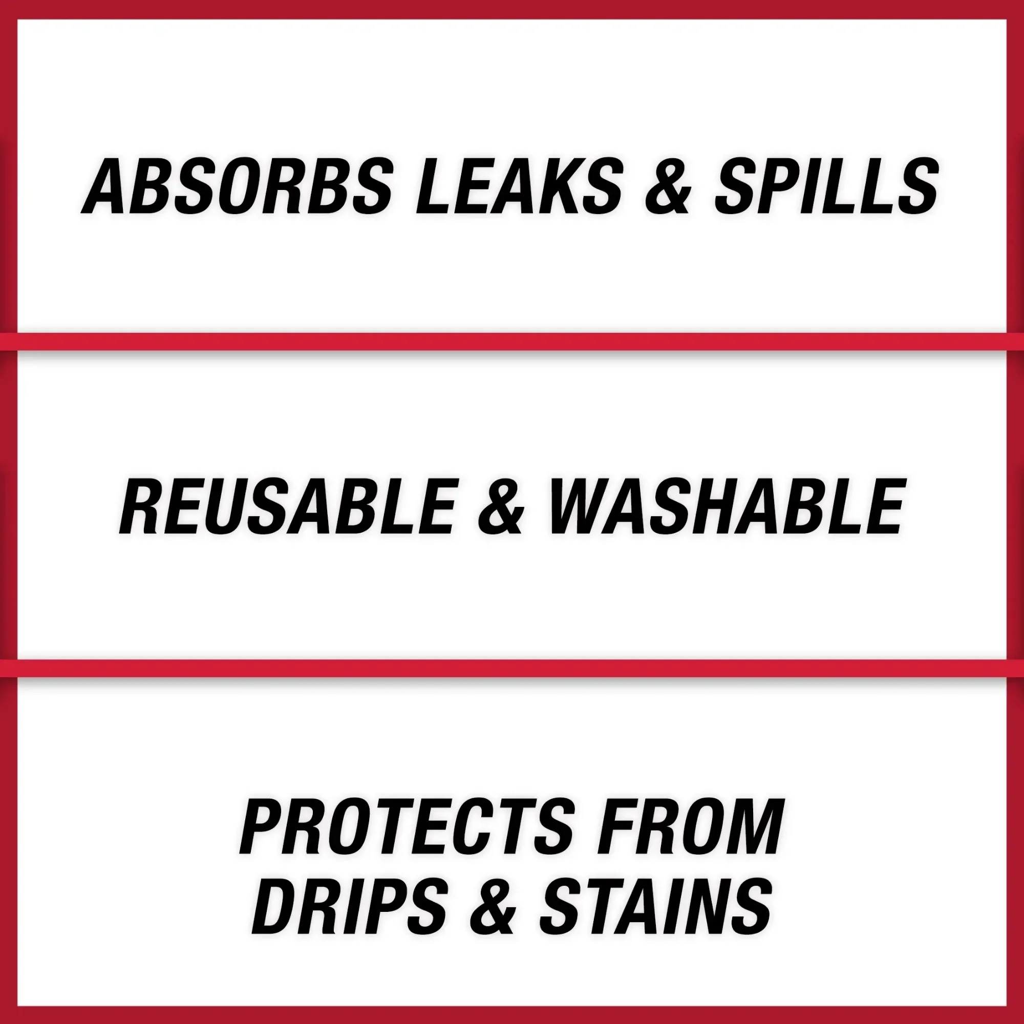 حصيرة تسرب الزيت مقاس 29 × 42 بوصة - تمنع البقع والانسكاب - مادة خفيفة الوزن قابلة لإعادة الاستخدام