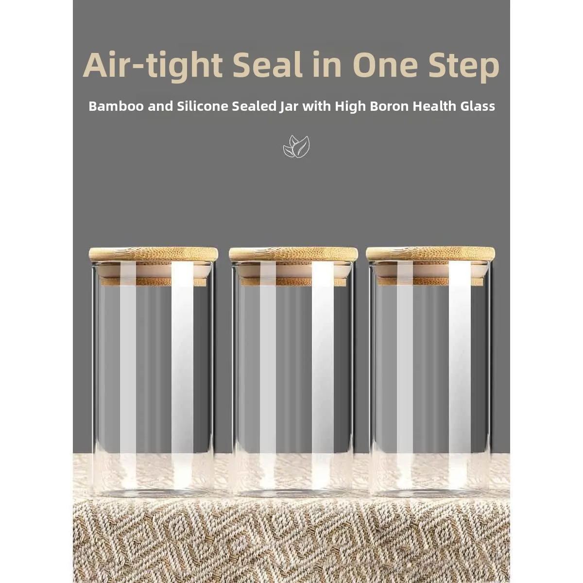 

Стеклянная герметичная банка для хранения чая ABENUOR: контейнер для кухни с крышкой для сохранения свежести