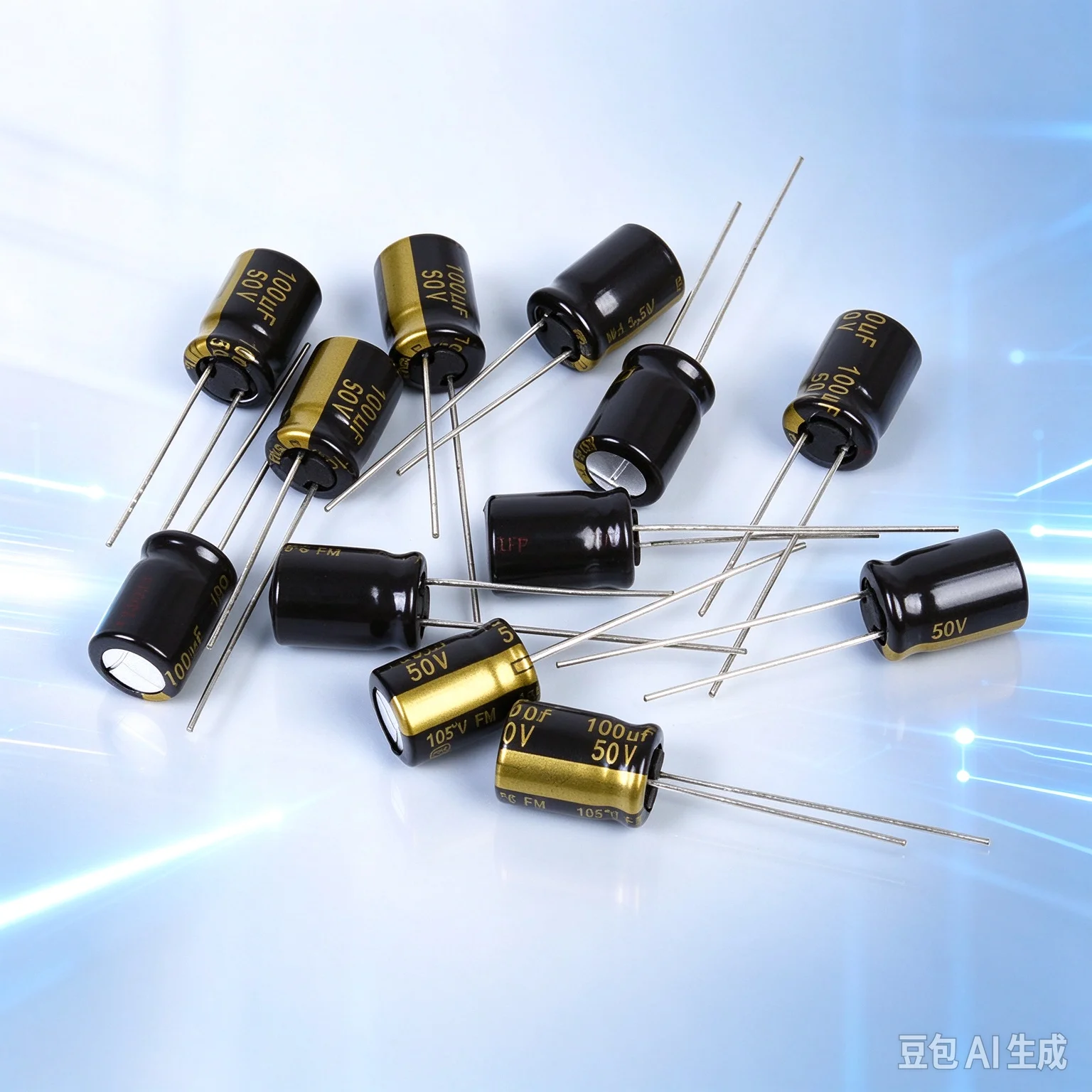 Genuine for Panasonic FM Series 100UF 50V Import Low ESR Audio Electrolytic Capacitor  100pcs