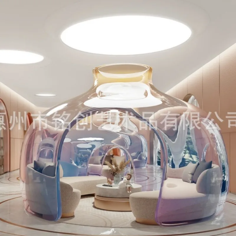 Light luxury ornaments Hotel lobby Living room porch Abstract artwork Transparent resin Sculpture decoration Luxury