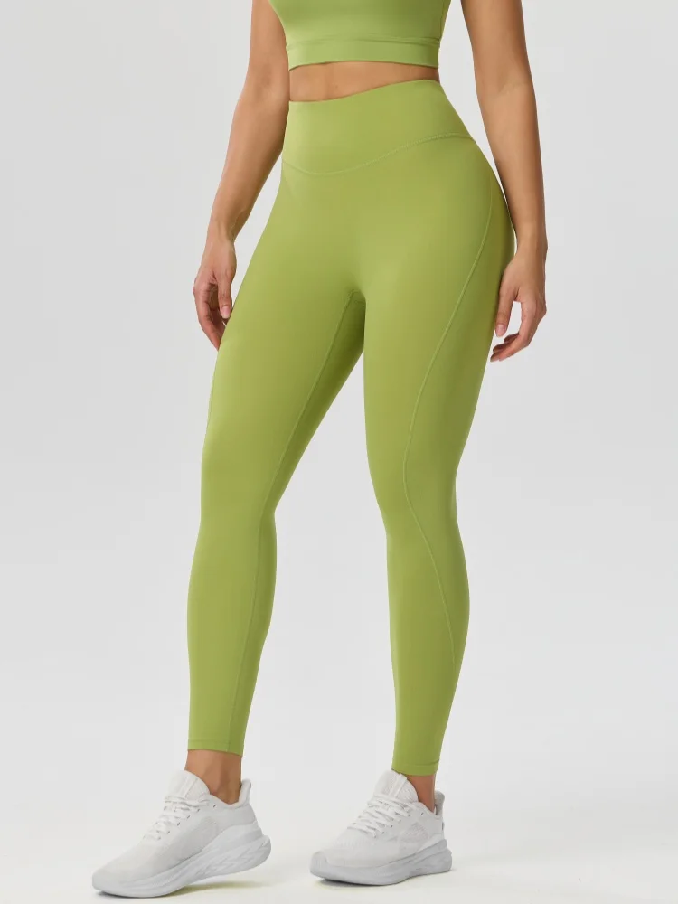Naked Feeling Yoga Leggings Women High Waisted Hip Lifting Fitness Leggings Running Cycling Pants Breathable Sports Leggings