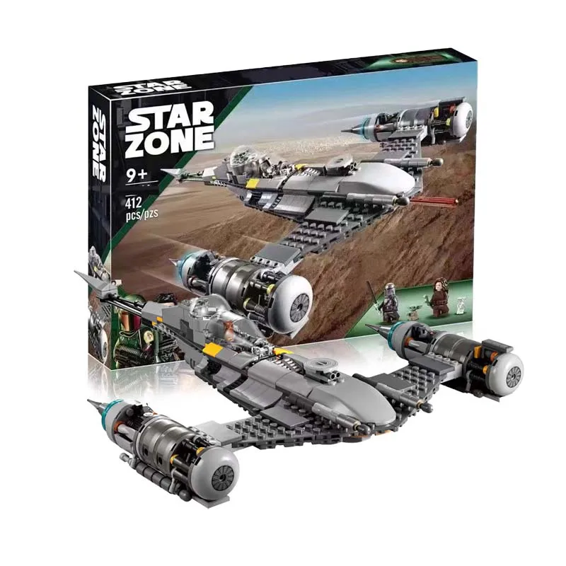 MOC 73525 Space Fighter Building Block N-1 Starhunt From The Naboo Battle Airplane Assemble Figure Toys Brick Kids Birthday Gift