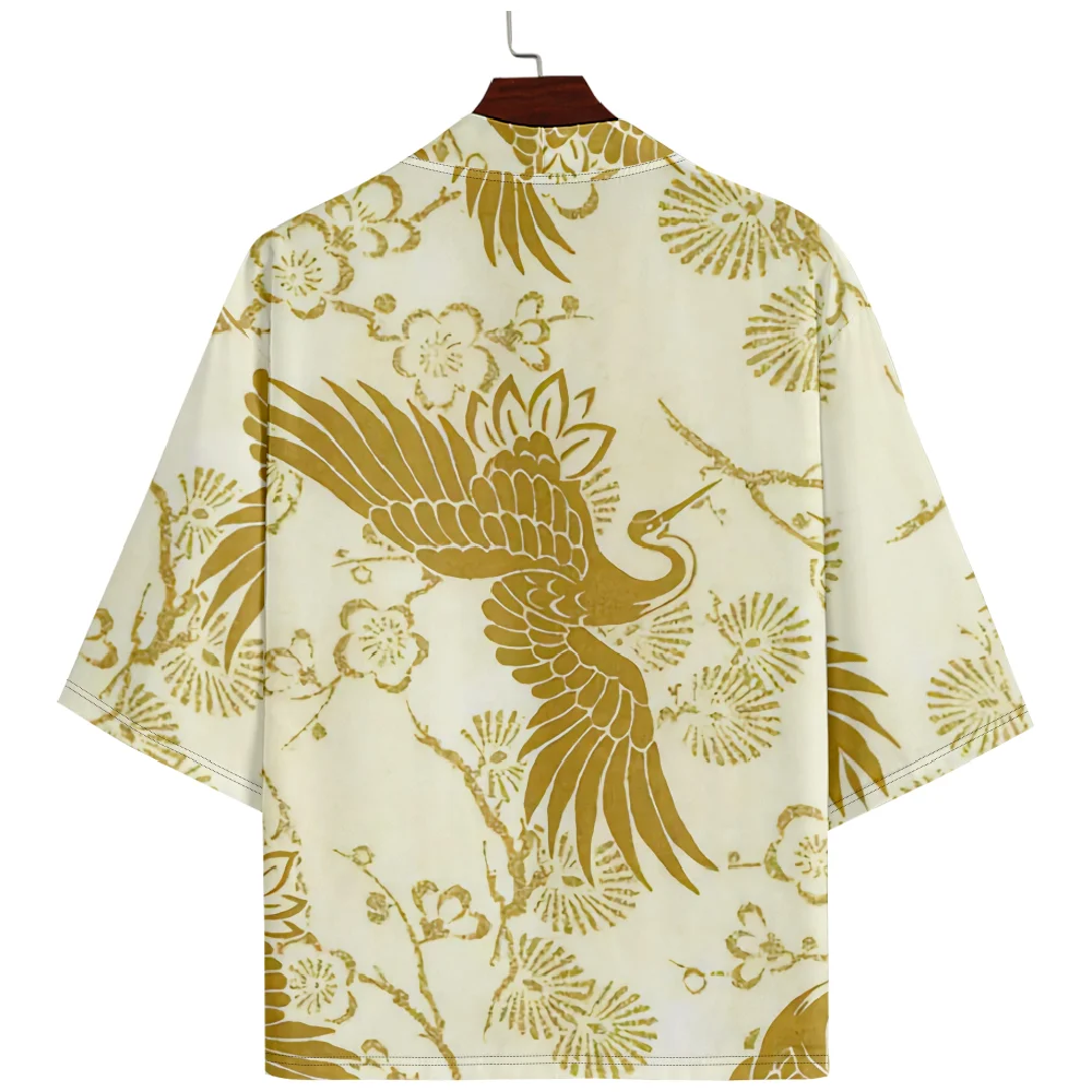 

Asian Clothing Plus Size Chinese Style Print Japanese Traditional Kimono Fashion Beach Cardigan Tops Women Men Cosplay Haori