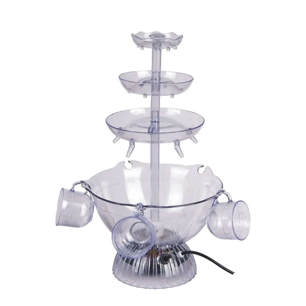 

Non-toxic Wine Fountain Food Grade Durability Exquisite Craft Wide Application Tier Party Fountain