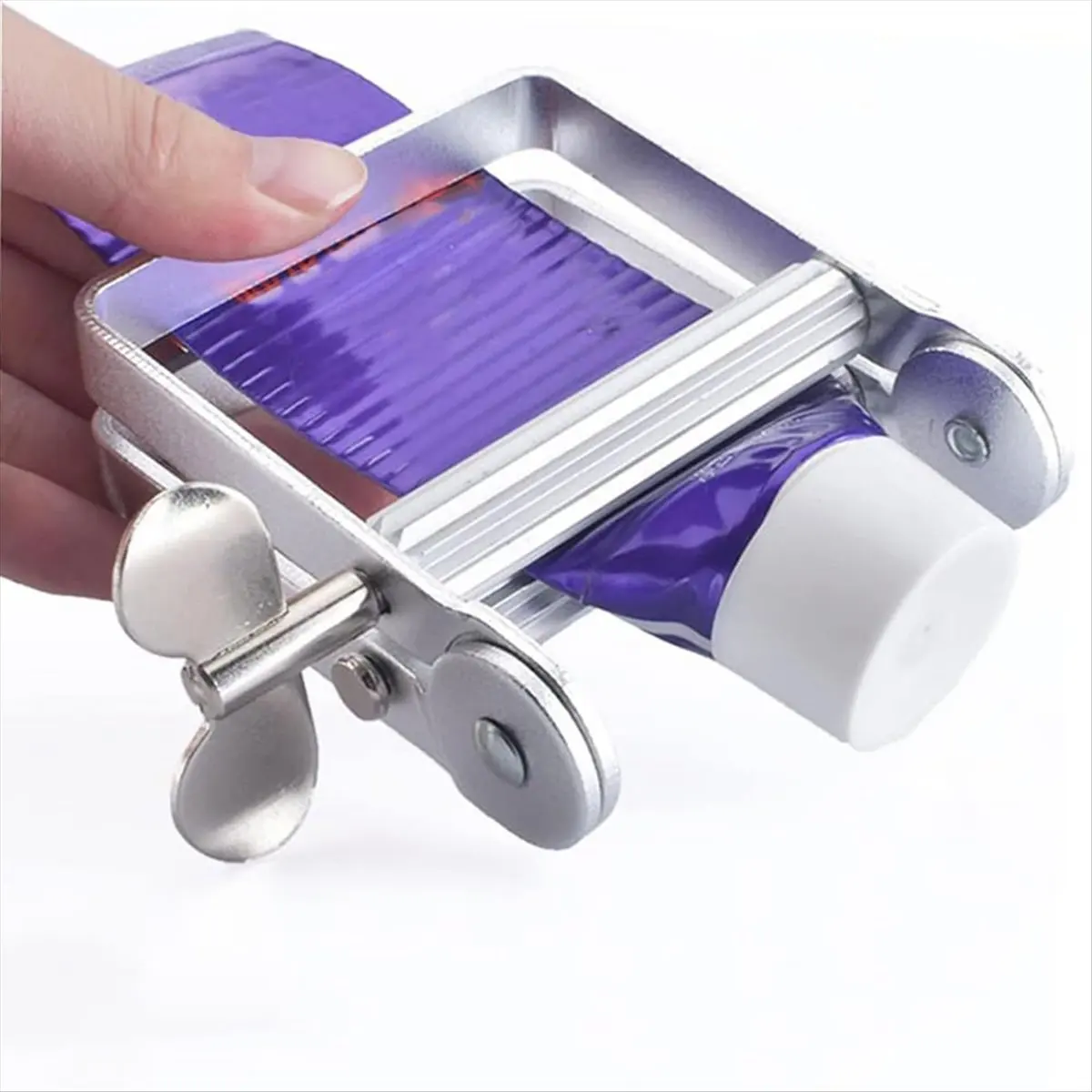 ABZF 2026 Toothpaste Squeezer, Metal Tube Roller, Rotating Toothpaste Dispenser, Tube Squeezer, Stainless Steel Squeezer A