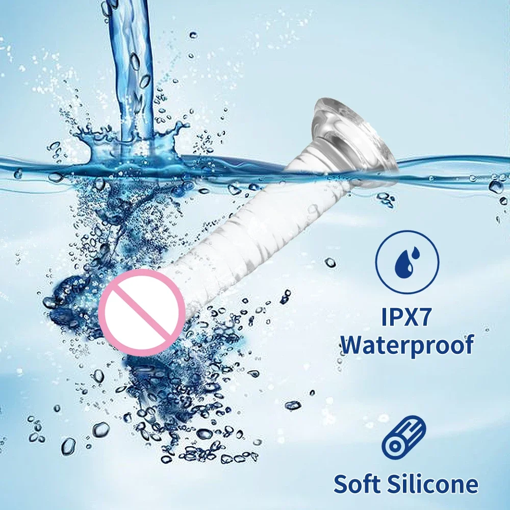 4Size Realistic Dildos Women No Vibrator Sex Toys For Couples Crystal Jelly Mini Penis Vagina Anal Butt Plug Female Masturbation