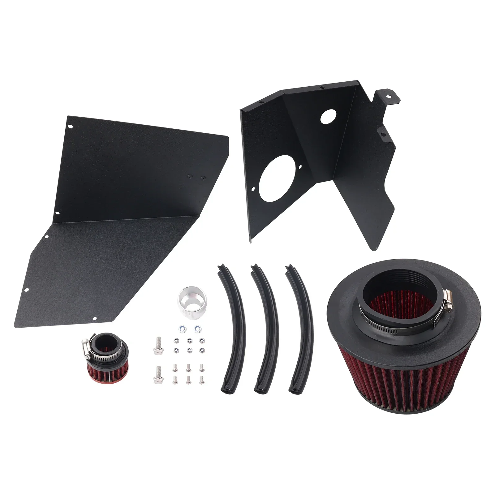 Heat Shield+Filter Cold Air Intake Kit High Flow For AUDI 00-02 TT QUATTRO For VOLKSWAGEN 00-05 Golf/Jetta 1.8T