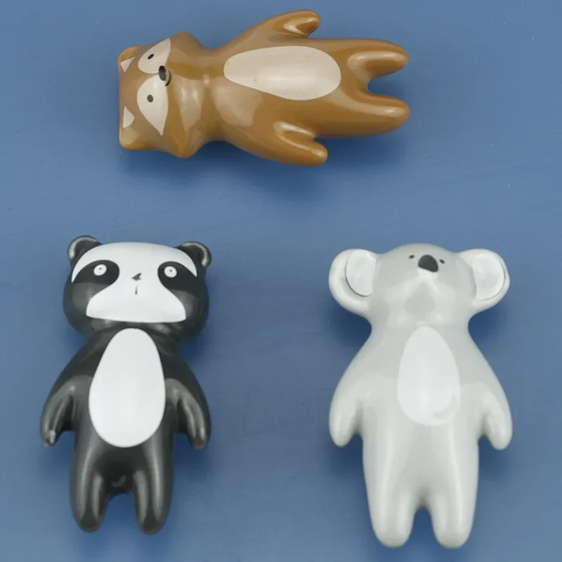 JD Children's Room Drawer Wardrobe Cabinet Door Handle Modern Animal Furniture Cartoon Home Improvement Ceramic Handle