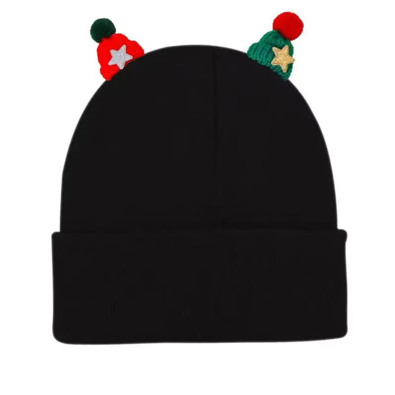 ユニセックス クリスマス パーティー ビーニー 暖かいニット帽 メンズ レディース ヒップホップ ファッション 冬用帽子