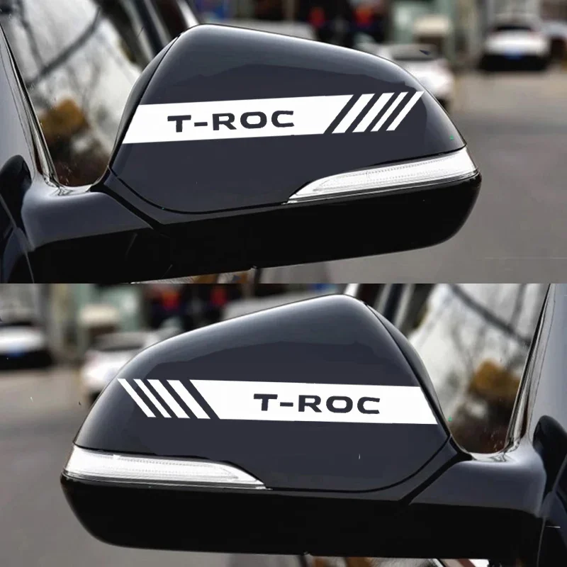 

For VW Volkswagen TROC T-ROC Car Rearview Mirror Sticker