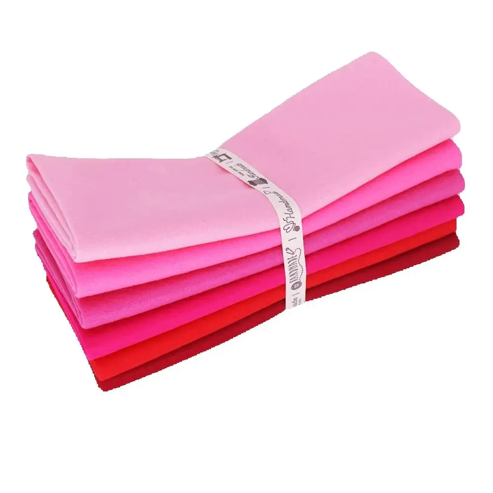 High Density Red Fabric Felt DIY Sewing Soft Non-Woven Polyester Cloth For Needlework Dolls Crafts Clothing Material