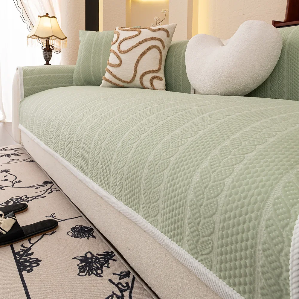 Cooling Mat Sofa Cushion Summer Summer Version 2025 New Anti Slip Cold Feeling Ice Silk Sitting Cushion Cover