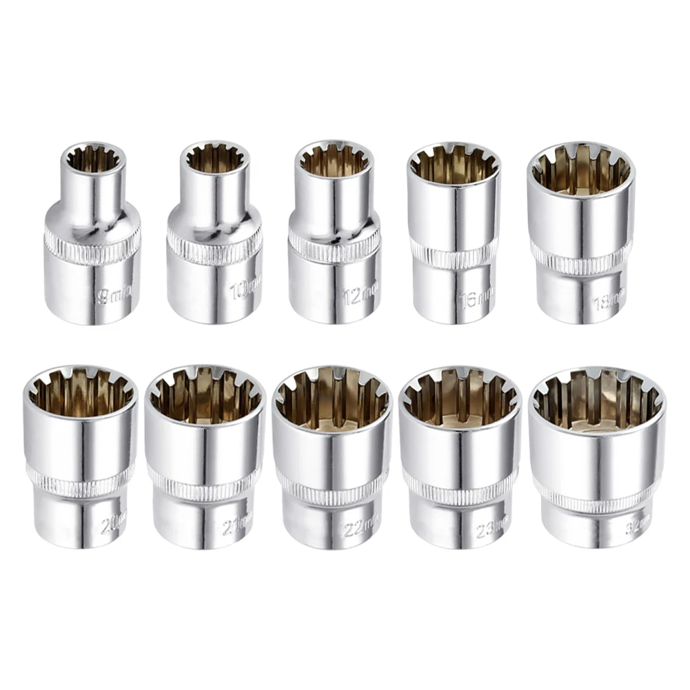 1pc 12 Point Socket Bit Mirror Short Socket 1/2\