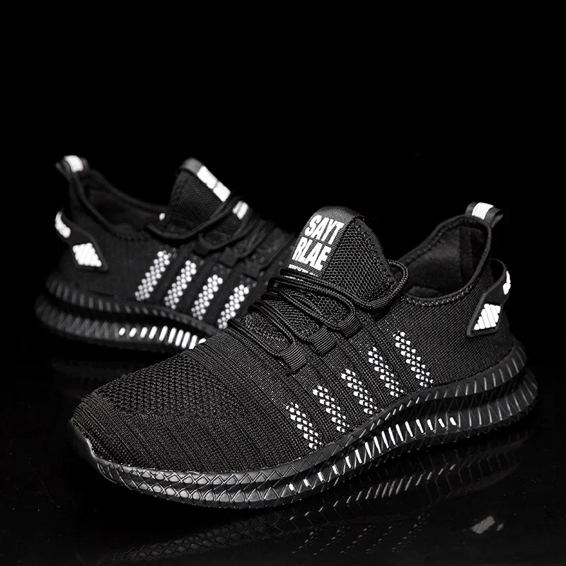 Sneakers for Men Summer Mesh Breathable Running Shoes Lightweight Non-slip Sports Tennis Shoes Large Size Men's Soft Sole Shoes