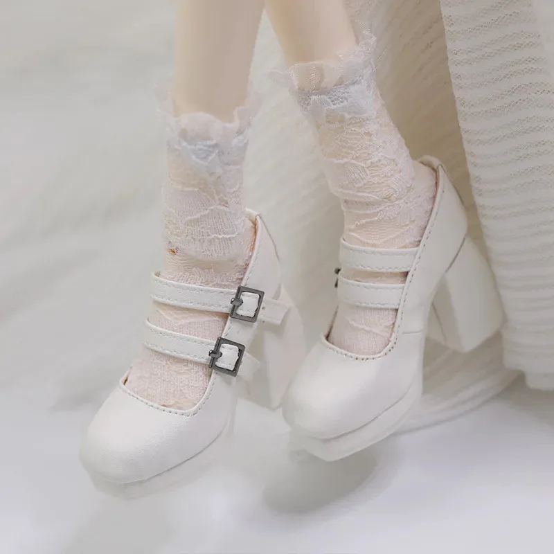 1/3 Scarpe da bambola Bjd in pelle fatta a mano 7,5 cm * 2,7 cm * 3,5 cm Tacchi alti per bambole Loli carini adatti per bambole sogni Dod Dolls More Luts