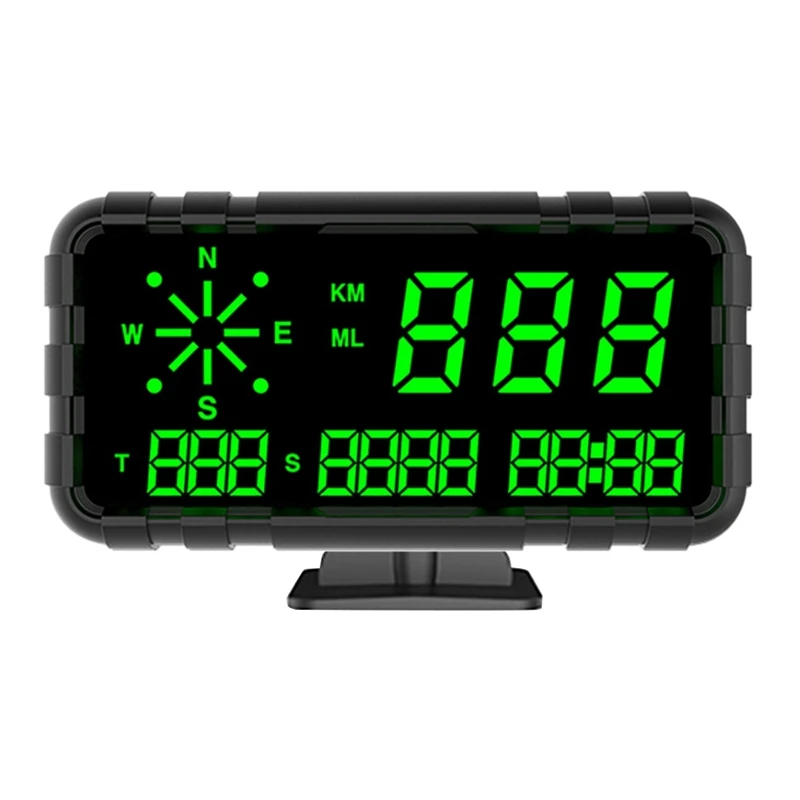 

C3012 HUD Speedometer Odometer Compass Head Up Display GPS Digital Display Big Fonts Universal For All Cars