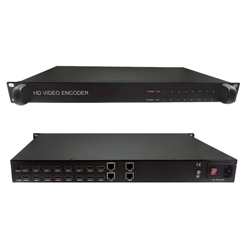 

Digital TV Headend System 16 Channel Encoder iptv Rtsp Rtmp H.264 H.265 Iptv 1u Video Encoder